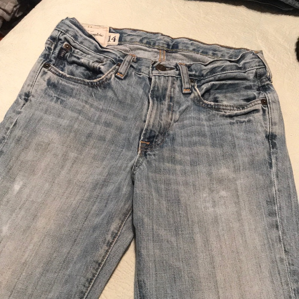 Abercrombie Boys 1892 Destructed Jeans Sz 14